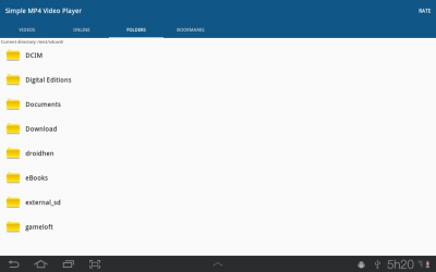 Capture d'écran de l'application Lecteur vidéo MP4 simple - #5