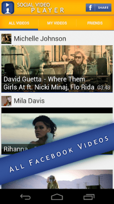 Capture d'écran de l'application FB Video Player - #2