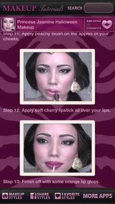 Capture d'écran de l'application Tutoriels de beauté et de maquillage - #1