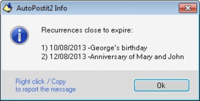 Capture d'écran de l'application AutoPostit2 - #4