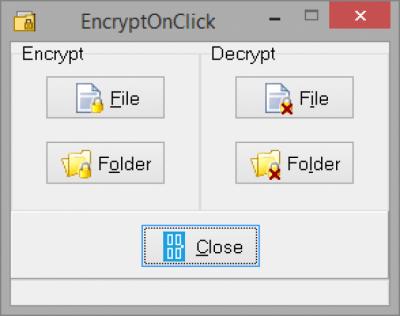 Capture d'écran de l'application EncryptOnClick - #3
