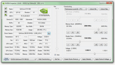 Capture d'écran de l'application NVIDIA Inspector - #2