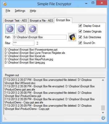 Capture d'écran de l'application Simple File Encryptor - #2