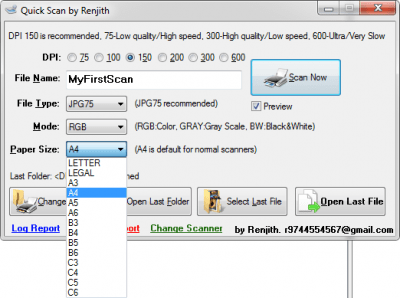 Capture d'écran de l'application QuickScan Portable - #3