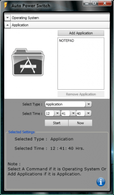 Capture d'écran de l'application Auto Power Switch - #1