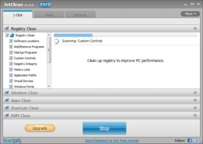 Capture d'écran de l'application JetClean - #4