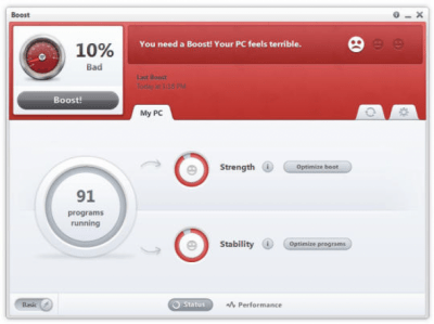 Capture d'écran de l'application Boost - #3