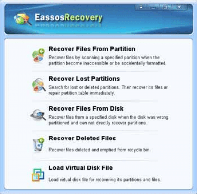 Capture d'écran de l'application Eassos Recovery Free - #1