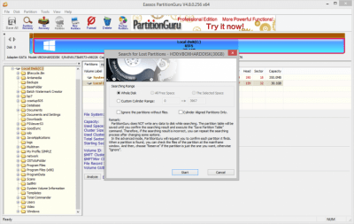 Capture d'écran de l'application DiskGenius (PartitionGuru) - #2