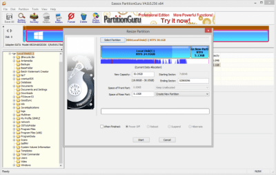 Capture d'écran de l'application DiskGenius (PartitionGuru) - #3