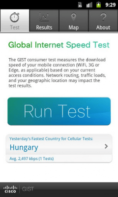 Capture d'écran de l'application Cisco GIST - #3