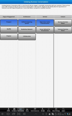 Capture d'écran de l'application Cisco CRM Partner Mobile - #2