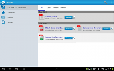 Capture d'écran de l'application Cisco MCMS Agent - #6