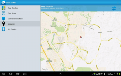 Capture d'écran de l'application Cisco MCMS Agent - #7