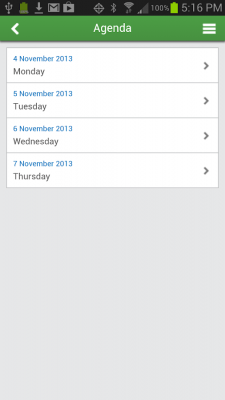 Capture d'écran de l'application Cisco Live Cancun 2013 - #4