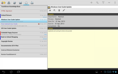 Capture d'écran de l'application TouchDown HD - #4