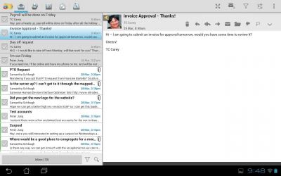 Capture d'écran de l'application TouchDown HD - #6