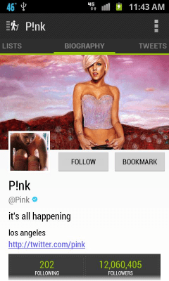 Capture d'écran de l'application Explore 140: Twitter Directory - #4