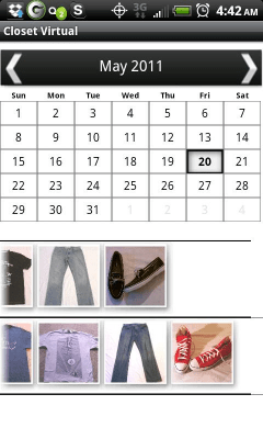 Capture d'écran de l'application ClosetVirtual - #4