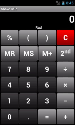 Capture d'écran de l'application Shake Calc - Calculator - #2