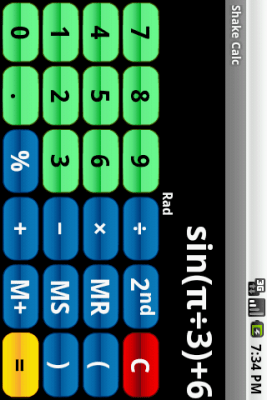 Capture d'écran de l'application Shake Calc - Calculator - #6