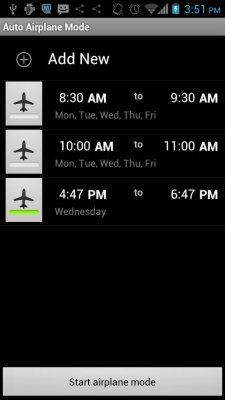 Capture d'écran de l'application Auto Airplane Mode - #1