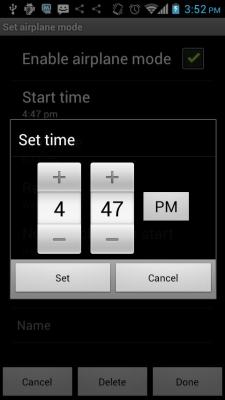 Capture d'écran de l'application Auto Airplane Mode - #6