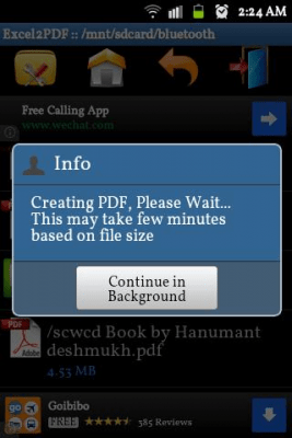 Capture d'écran de l'application Excel to PDF Converter - #3