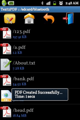 Capture d'écran de l'application Text to PDF Converter-Offline - #4