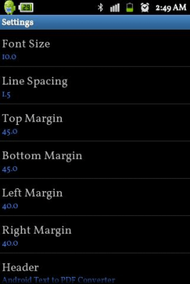 Capture d'écran de l'application Text to PDF Converter-Offline - #5