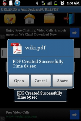 Capture d'écran de l'application Web to PDF Converter - #3