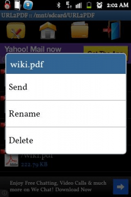 Capture d'écran de l'application Web to PDF Converter - #4