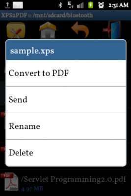 Capture d'écran de l'application XPS to PDF Converter - #2