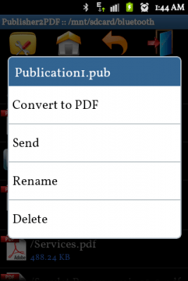 Capture d'écran de l'application Publisher to PDF Converter - #3