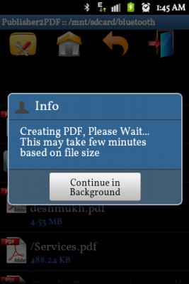 Capture d'écran de l'application Publisher to PDF Converter - #4