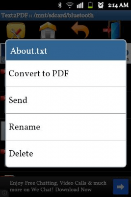 Capture d'écran de l'application Text to PDF Converter - Online - #2