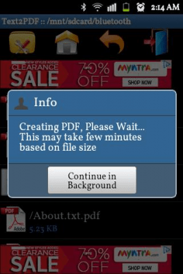 Capture d'écran de l'application Text to PDF Converter - Online - #3
