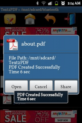 Capture d'écran de l'application Text to PDF Converter - Online - #4