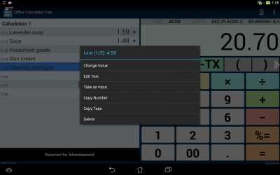 Capture d'écran de l'application Office Calculator Free - #8