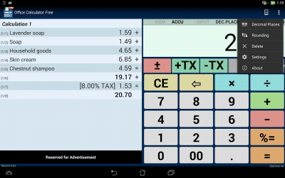 Capture d'écran de l'application Office Calculator Free - #9