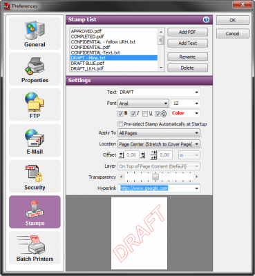 Capture d'écran de l'application PDF ReDirect - #3