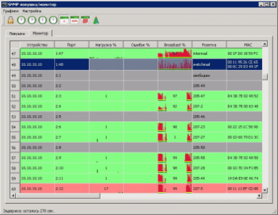 Capture d'écran de l'application SNMP trap/monitoring - #1