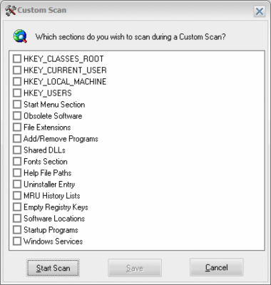 Capture d'écran de l'application Free Window Registry Repair - #2