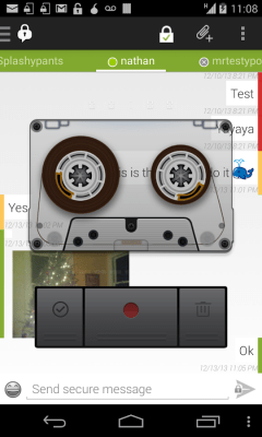 Capture d'écran de l'application ChatSecure: Voice Messaging - #2