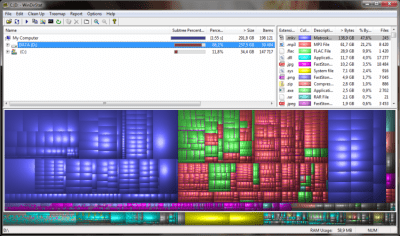Capture d'écran de l'application WinDirStat - #1