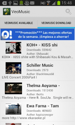 Capture d'écran de l'application VeoMusic - #8