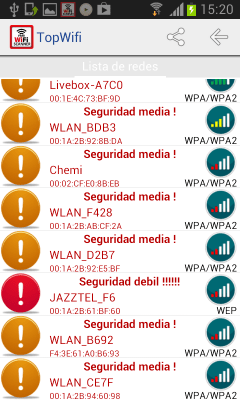 Capture d'écran de l'application TopWifi - wifi scanner - #4