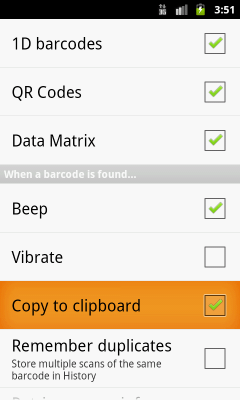 Capture d'écran de l'application QR Code Scanner and Generator - #4