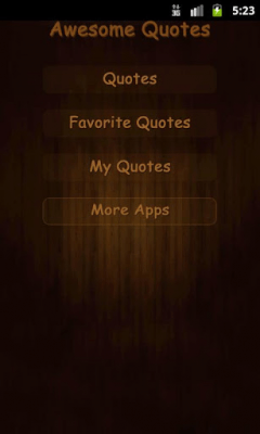 Capture d'écran de l'application Awesome Quotes Free - #1