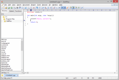 Capture d'écran de l'application EditPlus - #4